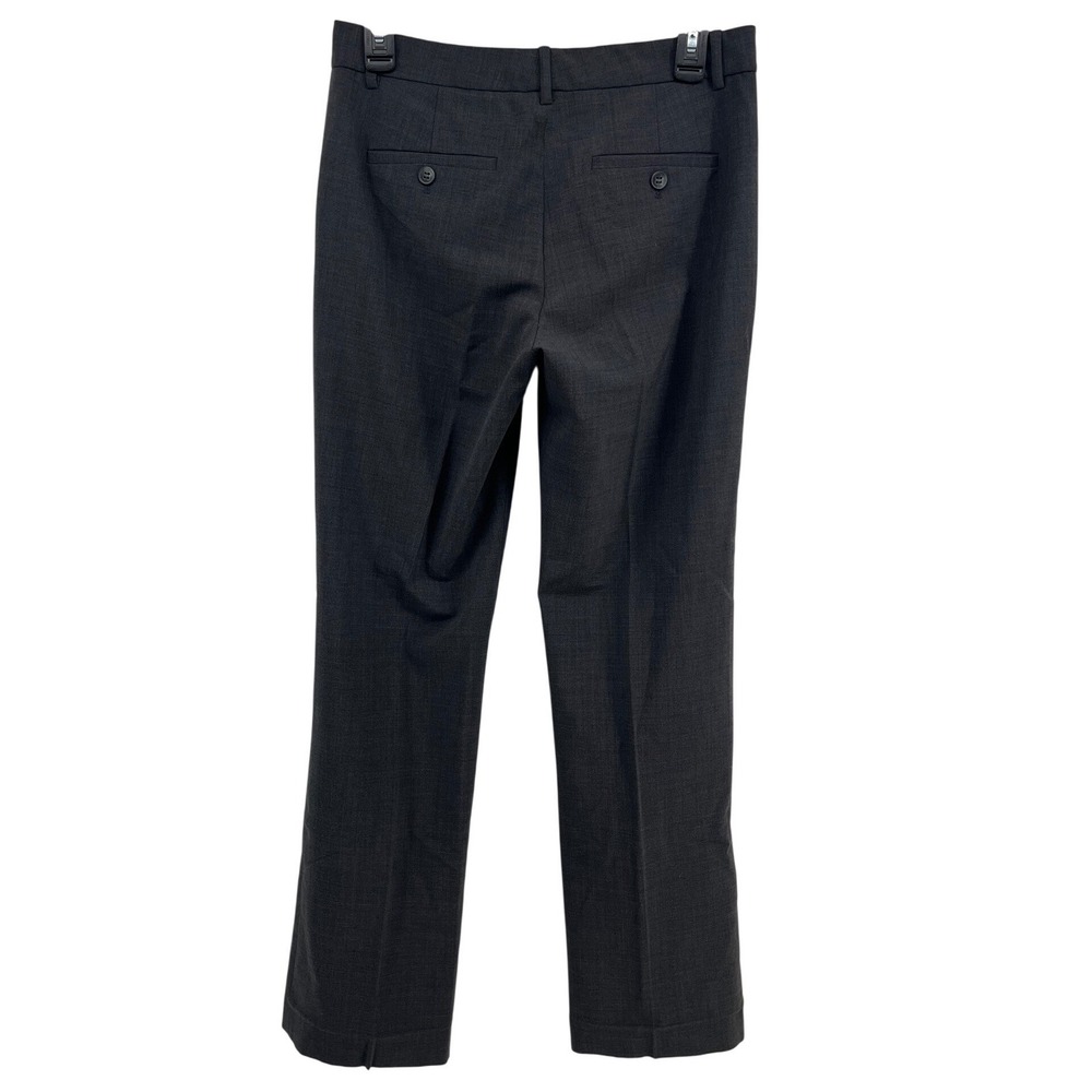 Theory Max 2 Wool Blend Charcoal Gray Dress Pant Flat Front Trousers Made in USA - Picture 2 of 8